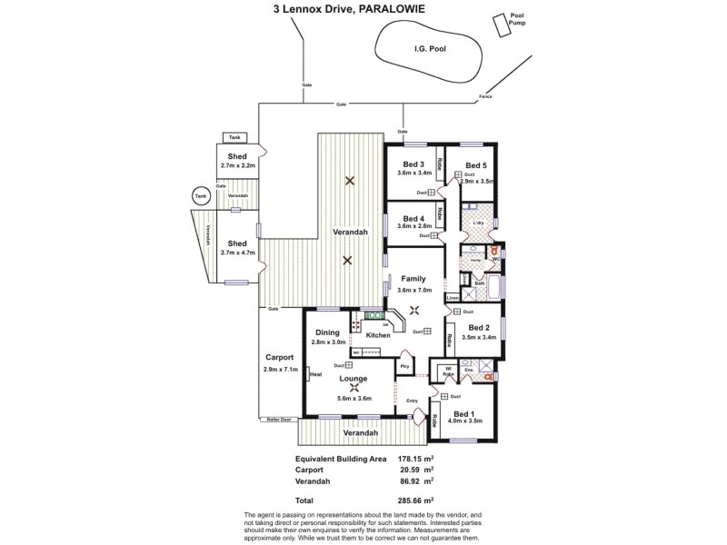 3 Lennox Drive, Paralowie SA 5108 Floorplan