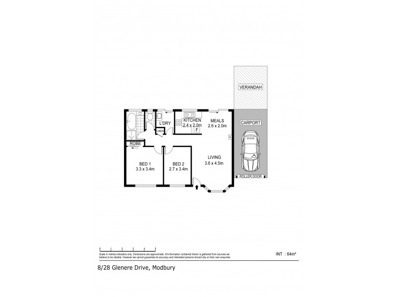 8/28 Glenere Drive, Modbury SA 5092 Floorplan