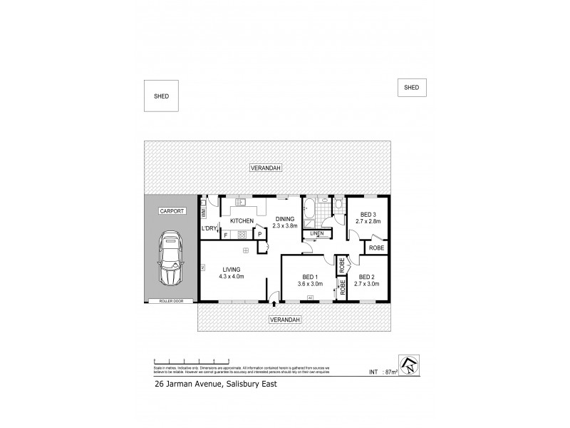 26 Jarman Avenue, Salisbury East SA 5109 Floorplan