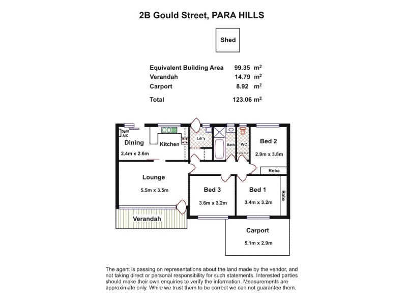 2B Gould Street, Para Hills SA 5096 Floorplan