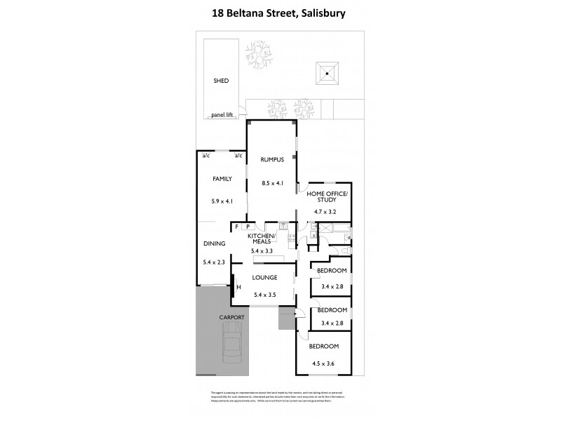 18 Beltana Street, Salisbury SA 5108 Floorplan