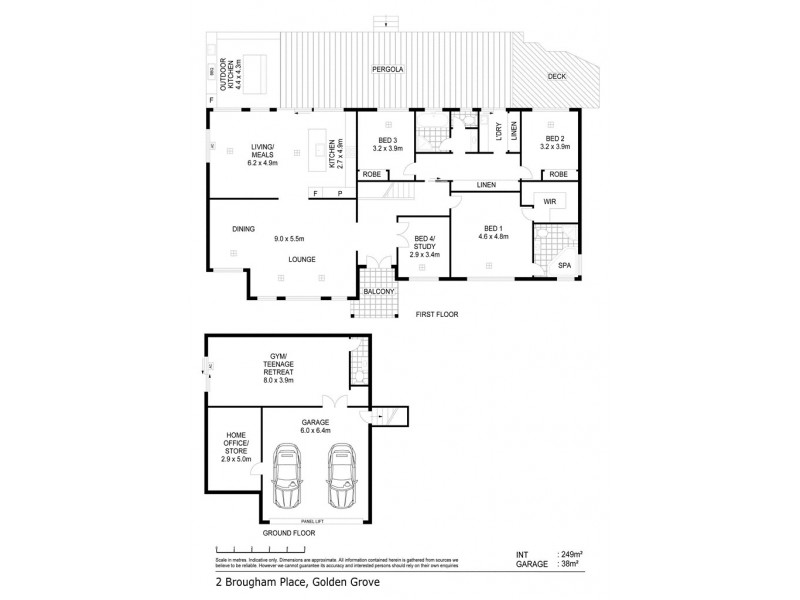 2 Brougham Place, Golden Grove SA 5125 Floorplan