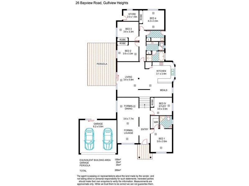 26 Bayview Parade, Gulfview Heights SA 5096 Floorplan