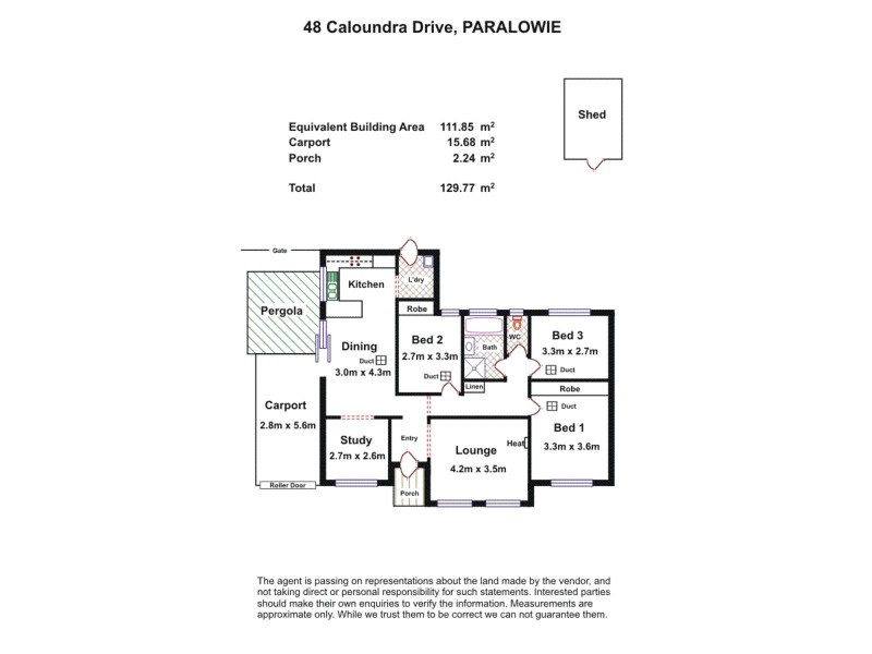 48 Caloundra Drive, Paralowie SA 5108 Floorplan