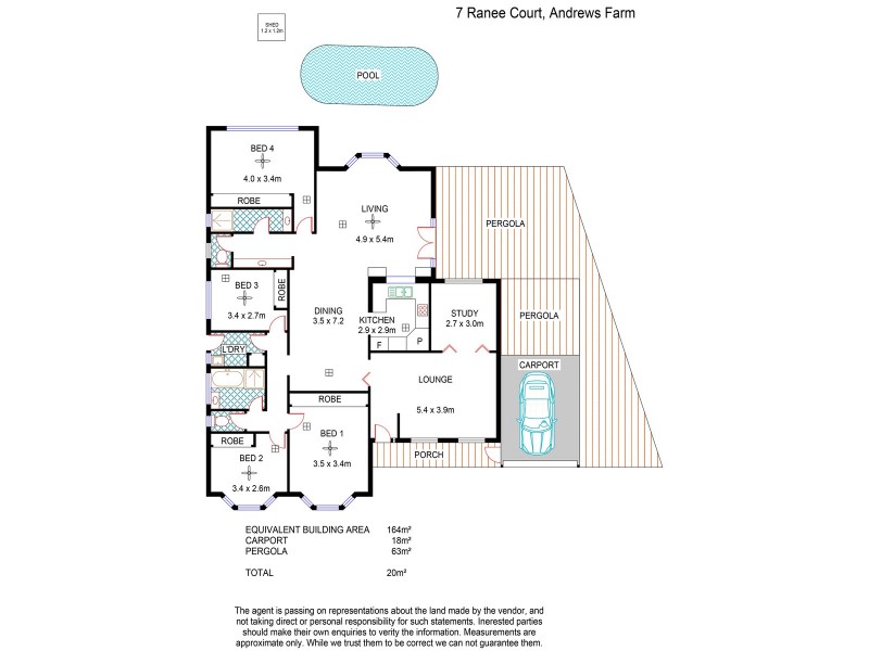 7 Ranee Court, Andrews Farm SA 5114 Floorplan
