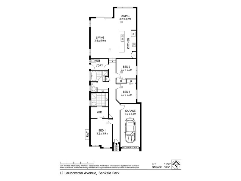 12 Launceston Avenue, Banksia Park SA 5091 Floorplan