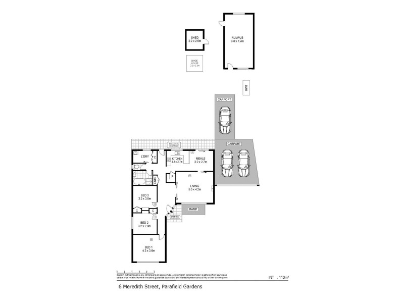 6 Meredith Street, Parafield Gardens SA 5107 Floorplan