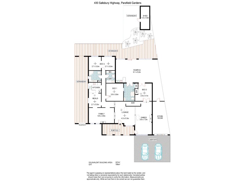 430 Salisbury Highway, Parafield Gardens SA 5107 Floorplan