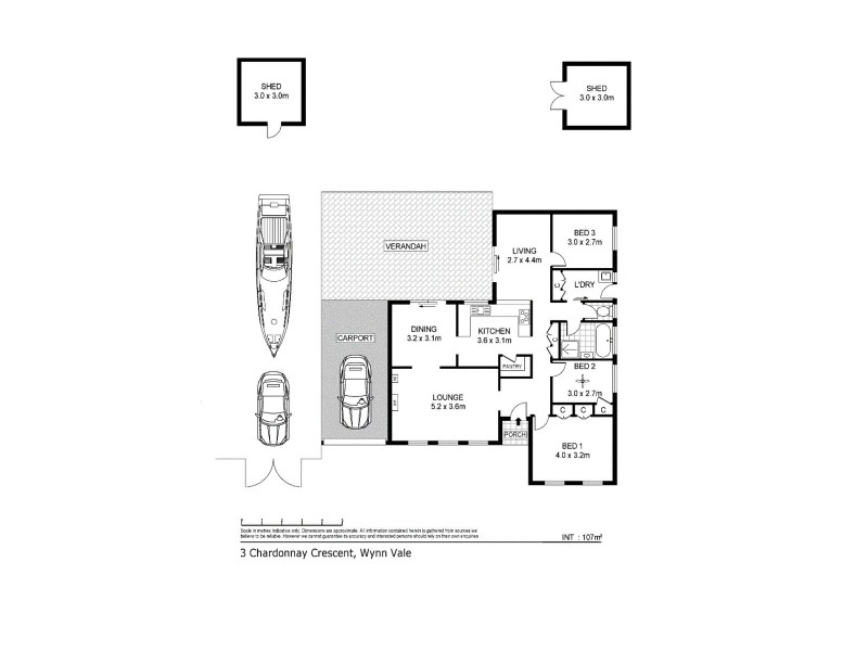 3 Chardonnay Crescent, Wynn Vale SA 5127 Floorplan