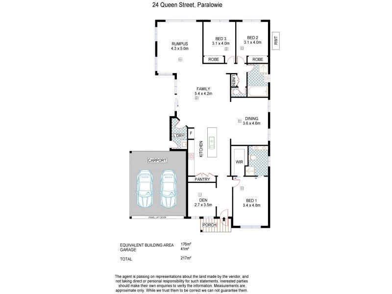 24 Queen Street, Paralowie SA 5108 Floorplan
