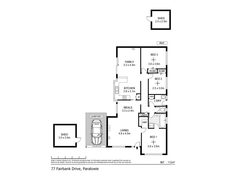 77 Fairbanks Drive, Paralowie SA 5108 Floorplan