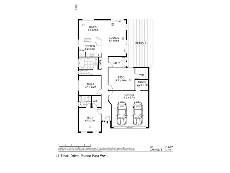 11 Tasos Drive, Munno Para West SA 5115 Floorplan