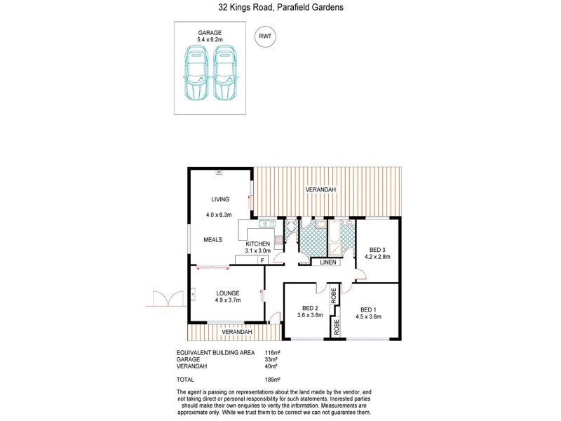 32 Kings Road, Parafield Gardens SA 5107 Floorplan