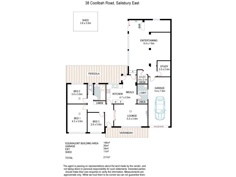 38 Coolibah Road, Salisbury East SA 5109 Floorplan