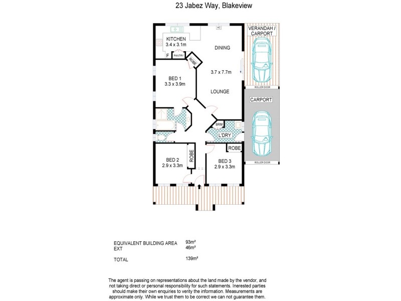 23 Jabez Way, Blakeview SA 5114 Floorplan