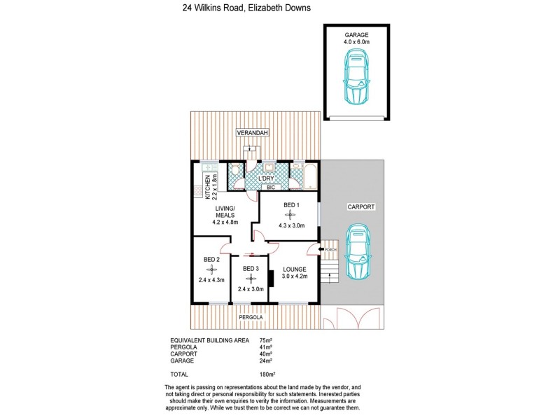 24 Wilkins Road, Elizabeth Downs SA 5113 Floorplan