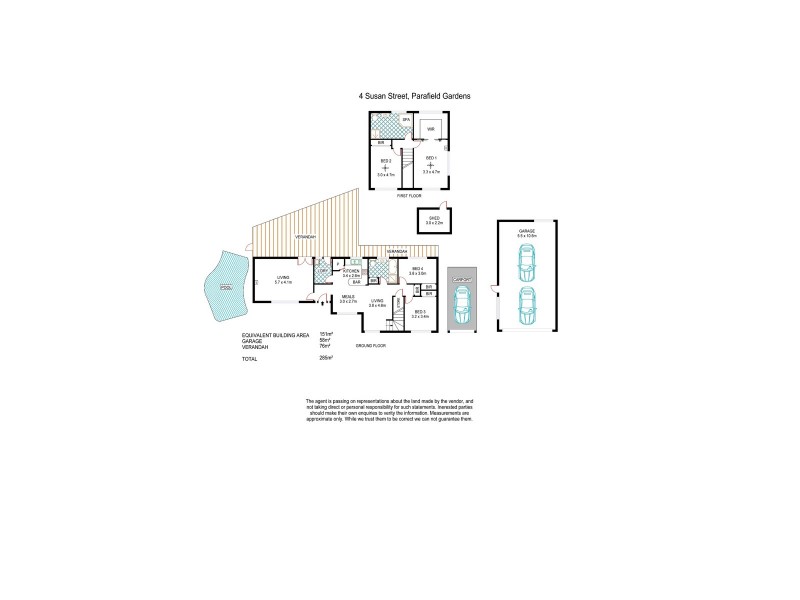 4 Susan Street, Parafield Gardens SA 5107 Floorplan