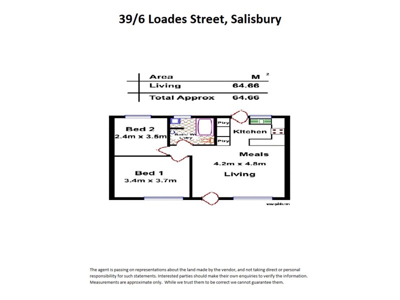 39/6 Loades Street, Salisbury SA 5108 Floorplan