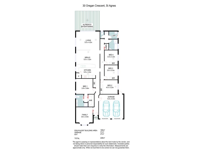 30 Oregan Crescent, St Agnes SA 5097 Floorplan