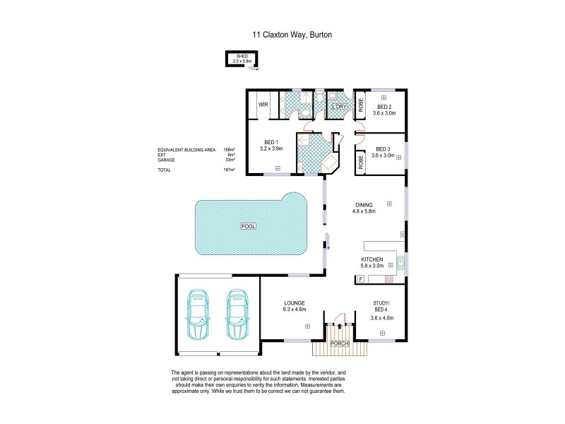 11 Claxton Way, Burton SA 5110 Floorplan
