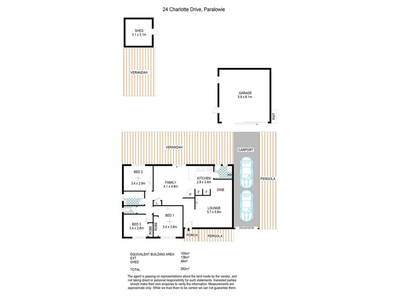 24 Charlotte Drive, Paralowie SA 5108 Floorplan