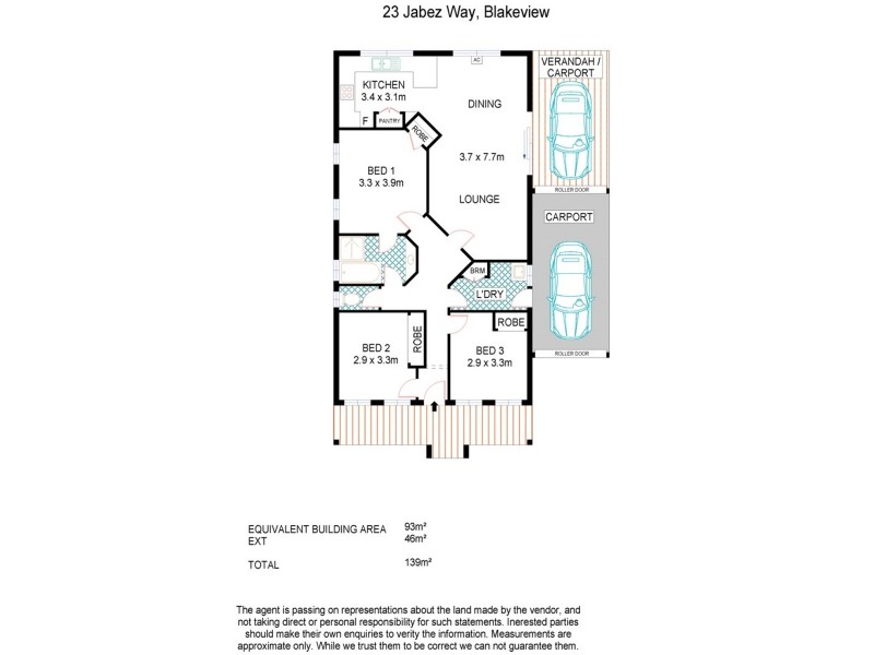 23 Jabez Way, Blakeview SA 5114 Floorplan