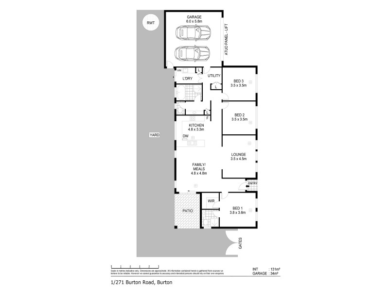 1/271 Burton Road, Burton SA 5110 Floorplan
