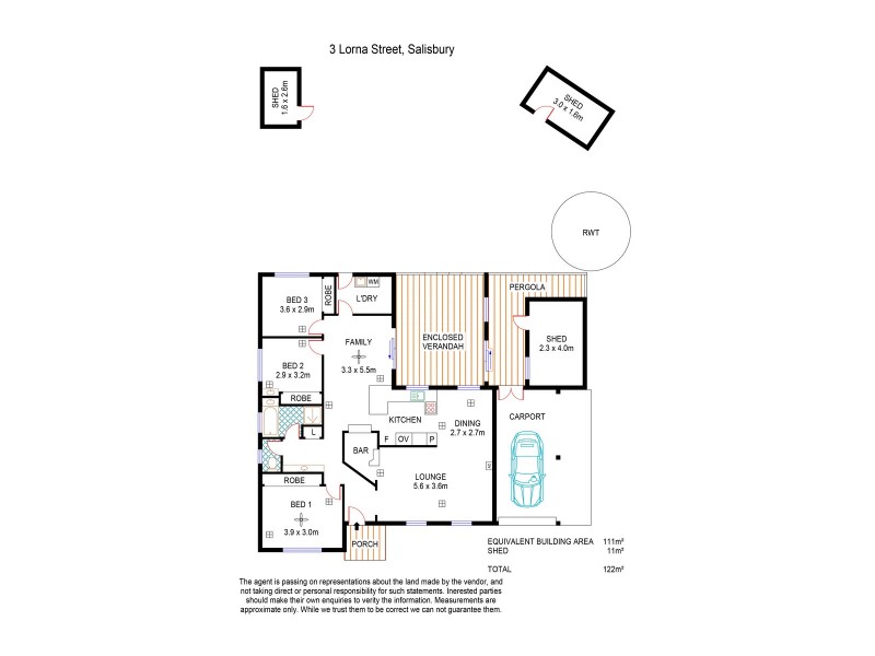 3 Lorna Street, Salisbury SA 5108 Floorplan