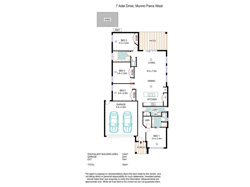 7 Adel Drive, Munno Para West SA 5115 Floorplan