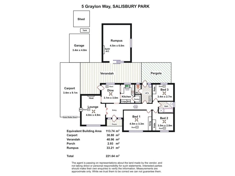 5 Graylon Way, Salisbury Park SA 5109 Floorplan