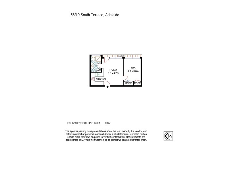 58/19 South Terrace, Adelaide SA 5000 Floorplan