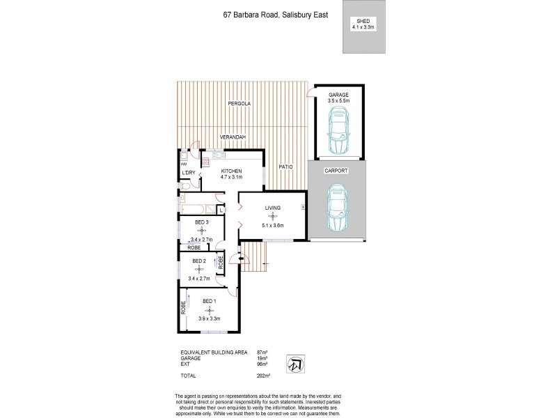 67 Barbara Road, Salisbury East SA 5109 Floorplan