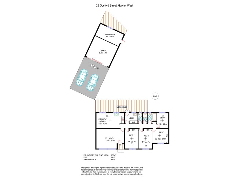 23 Gosford Street, Gawler West SA 5118 Floorplan