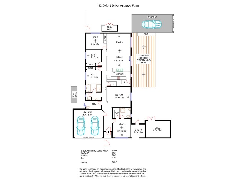 32 Oxford Drive, Andrews Farm SA 5114 Floorplan