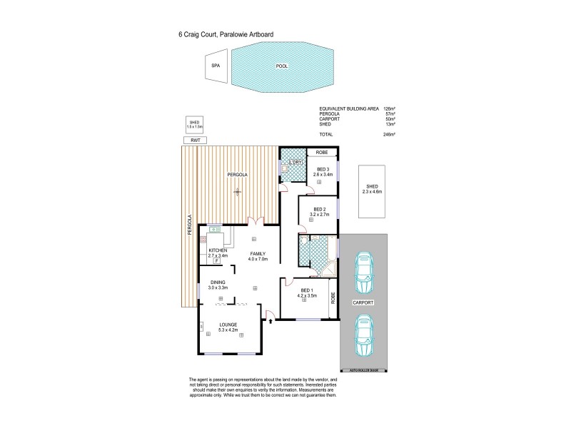 6 Craig Court, Paralowie SA 5108 Floorplan