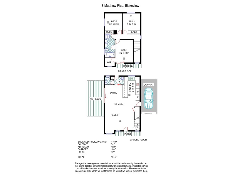 8 Matthew Rise, Blakeview SA 5114 Floorplan