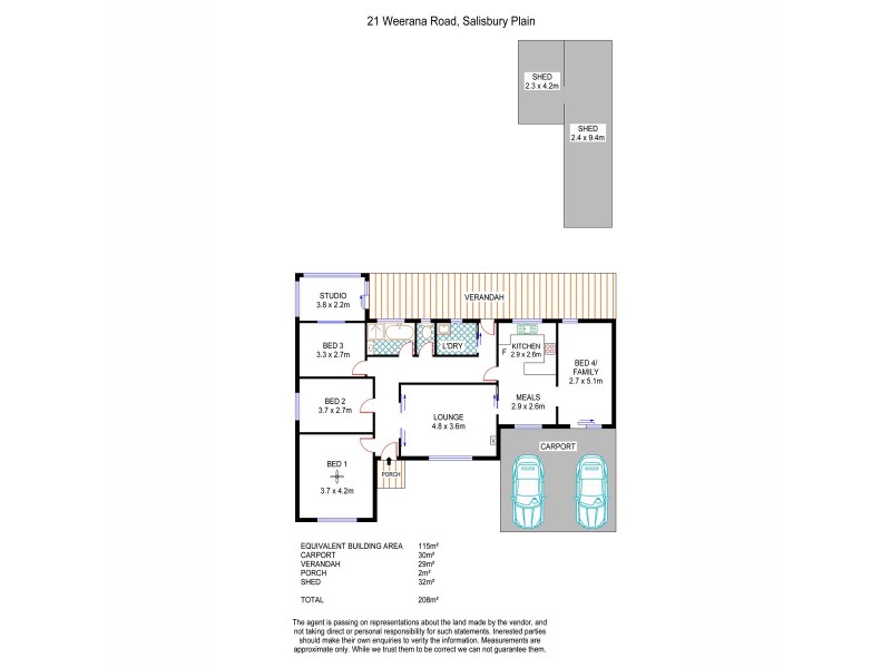 21 Weerana Road, Salisbury Plain SA 5109 Floorplan