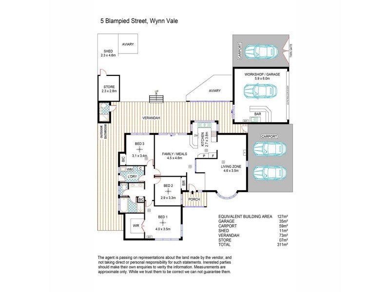 5 Blampied Street, Wynn Vale SA 5127 Floorplan