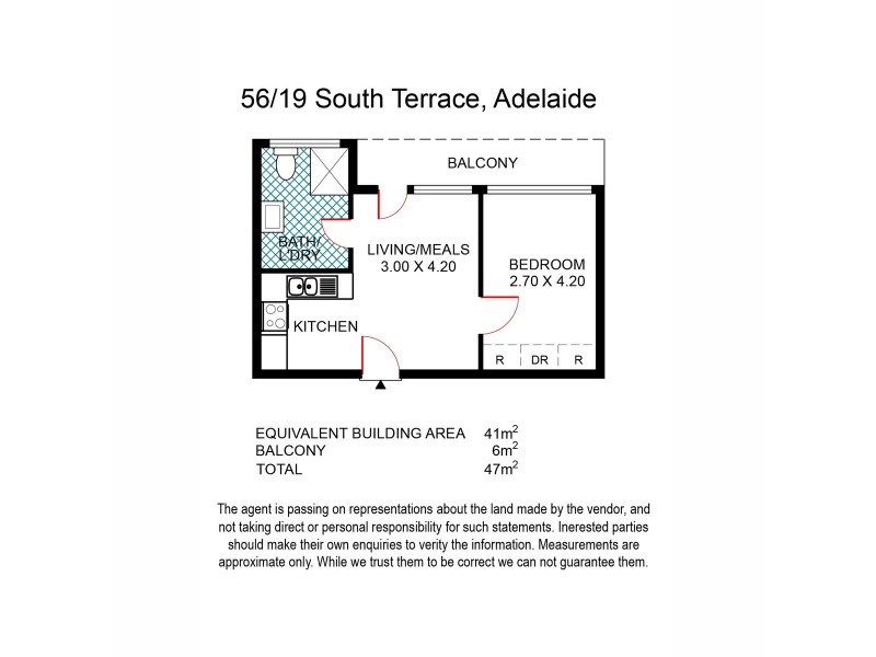 56/19 South Terrace, Adelaide SA 5000 Floorplan