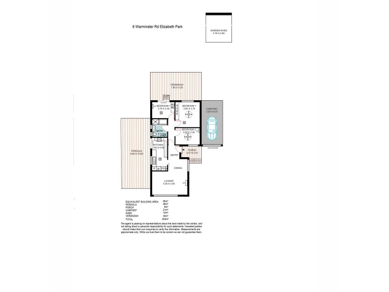 6 Warminster Road, Elizabeth Park SA 5113 Floorplan