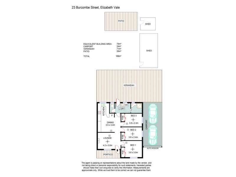 23 Burcombe Street, Elizabeth Vale SA 5112 Floorplan