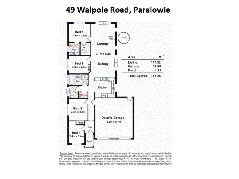 49 Walpole Road, Paralowie SA 5108 Floorplan