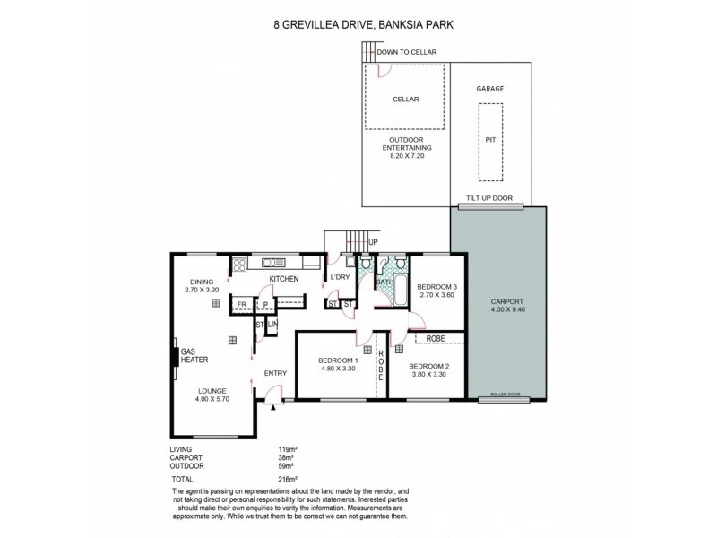 8 Grevillea Drive, Banksia Park SA 5091 Floorplan