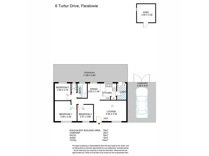 6 Turtur Drive, Paralowie SA 5108 Floorplan