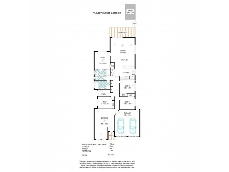 7A Keevil Street, Elizabeth SA 5112 Floorplan