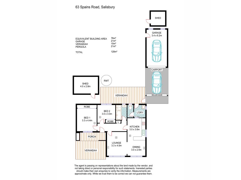 63 Spains Road, Salisbury SA 5108 Floorplan