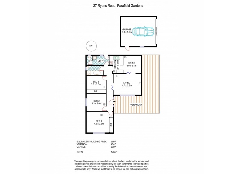 27 Ryans Road, Parafield Gardens SA 5107 Floorplan