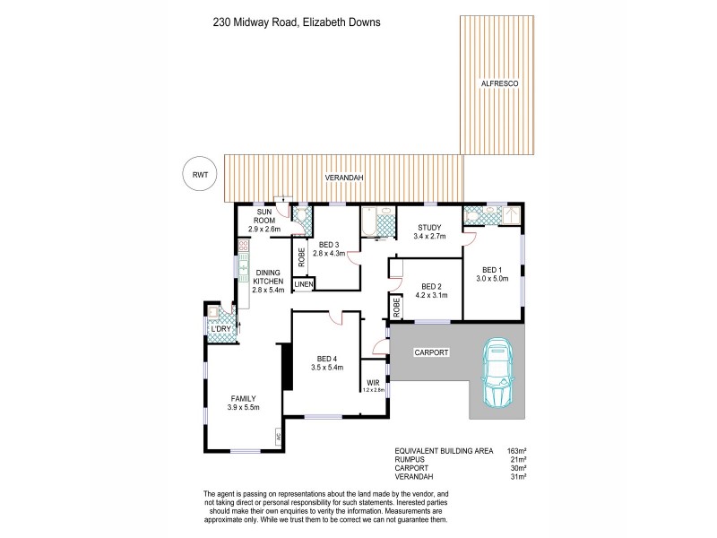 230 Midway Road, Elizabeth Downs SA 5113 Floorplan