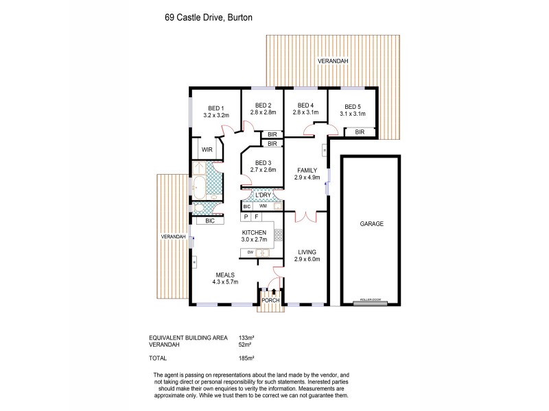 69 Castle Drive, Burton SA 5110 Floorplan