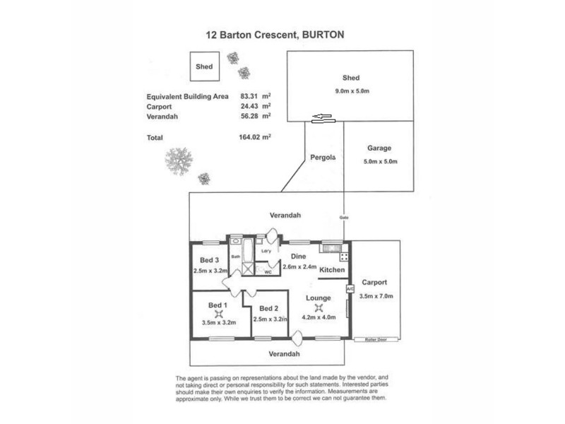 12 Barton Crescent, Burton SA 5110 Floorplan